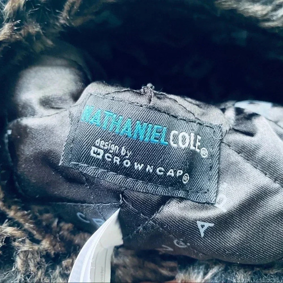 NATHANIEL COLE Designed by CROWNCAP PLUSHY  WINTER HAT - Picture 8 of 10